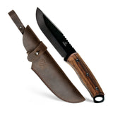 BeaverCraft Dusk Bushcraft Knife with Leather Sheath