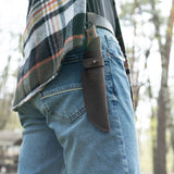 BeaverCraft Dusk Bushcraft Knife with Leather Sheath