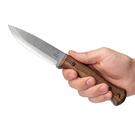 BeaverCraft Breeze Bushcraft Knife with Leather Sheath