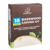 BeaverCraft Basswood DIY Carving Blank, 10 x 5cm