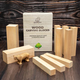 BeaverCraft Alder Carving Blocks, Set of 10