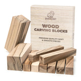 BeaverCraft Walnut Carving Blocks, Set of 10