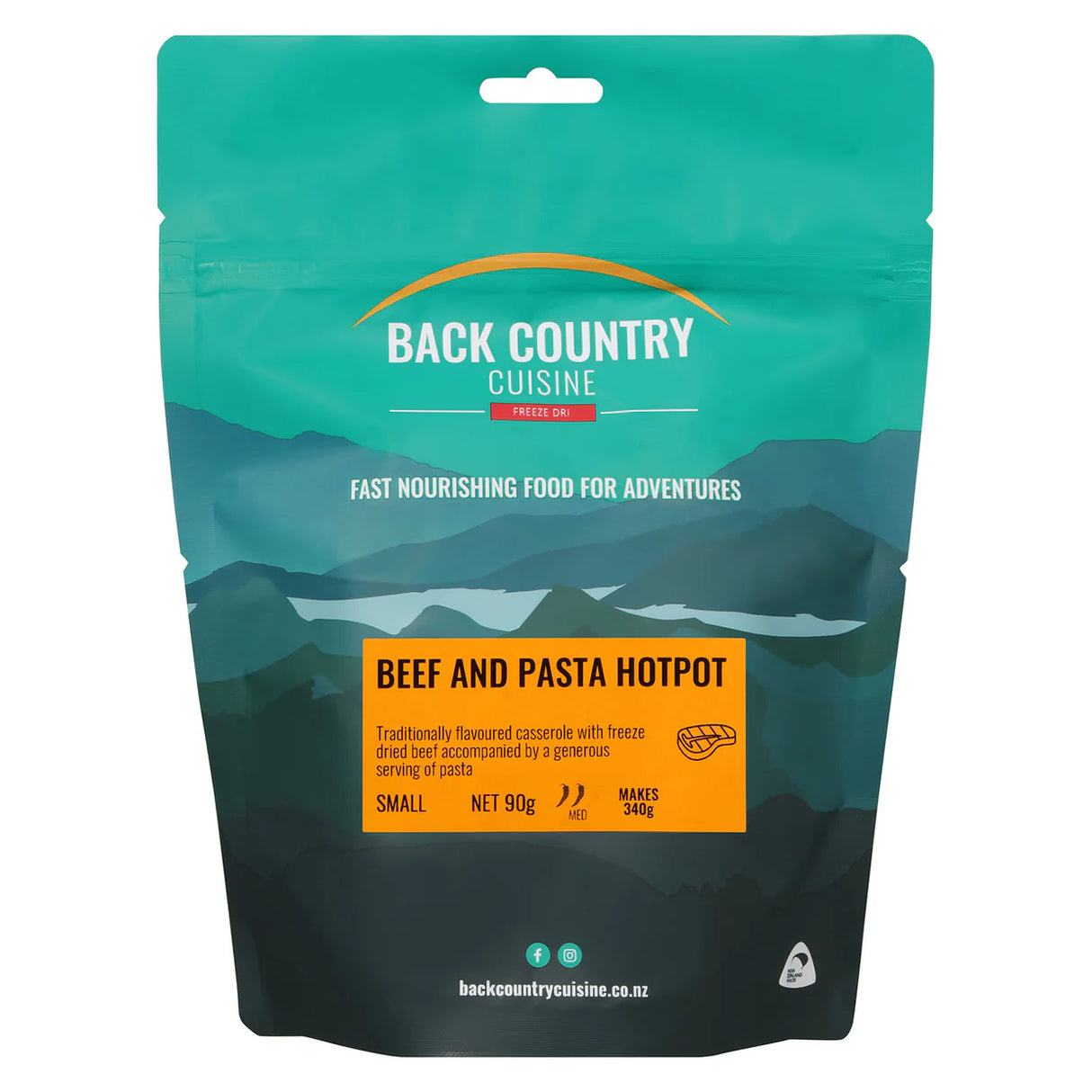 Back Country Cuisine Freeze Dried Beef & Pasta Hotpot