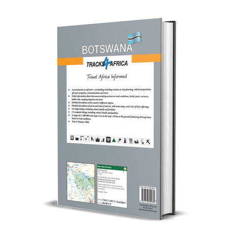 Tracks4Africa Botswana Self-Drive Guide Book, Edition 3
