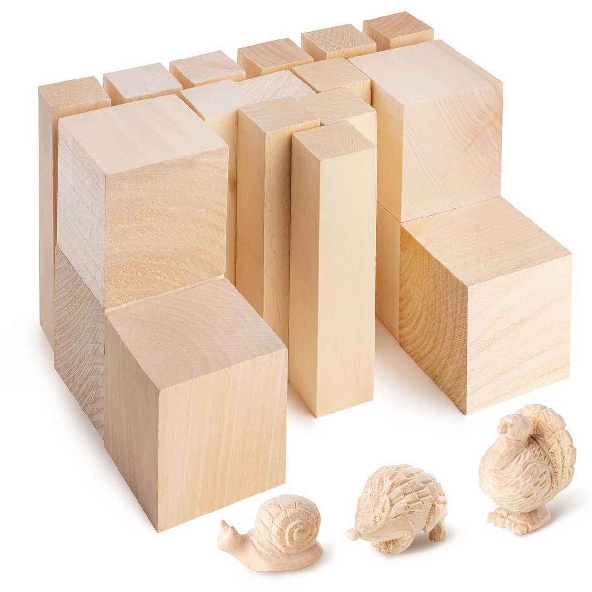 BeaverCraft Basswood DIY Carving Blank, 10 x 5cm