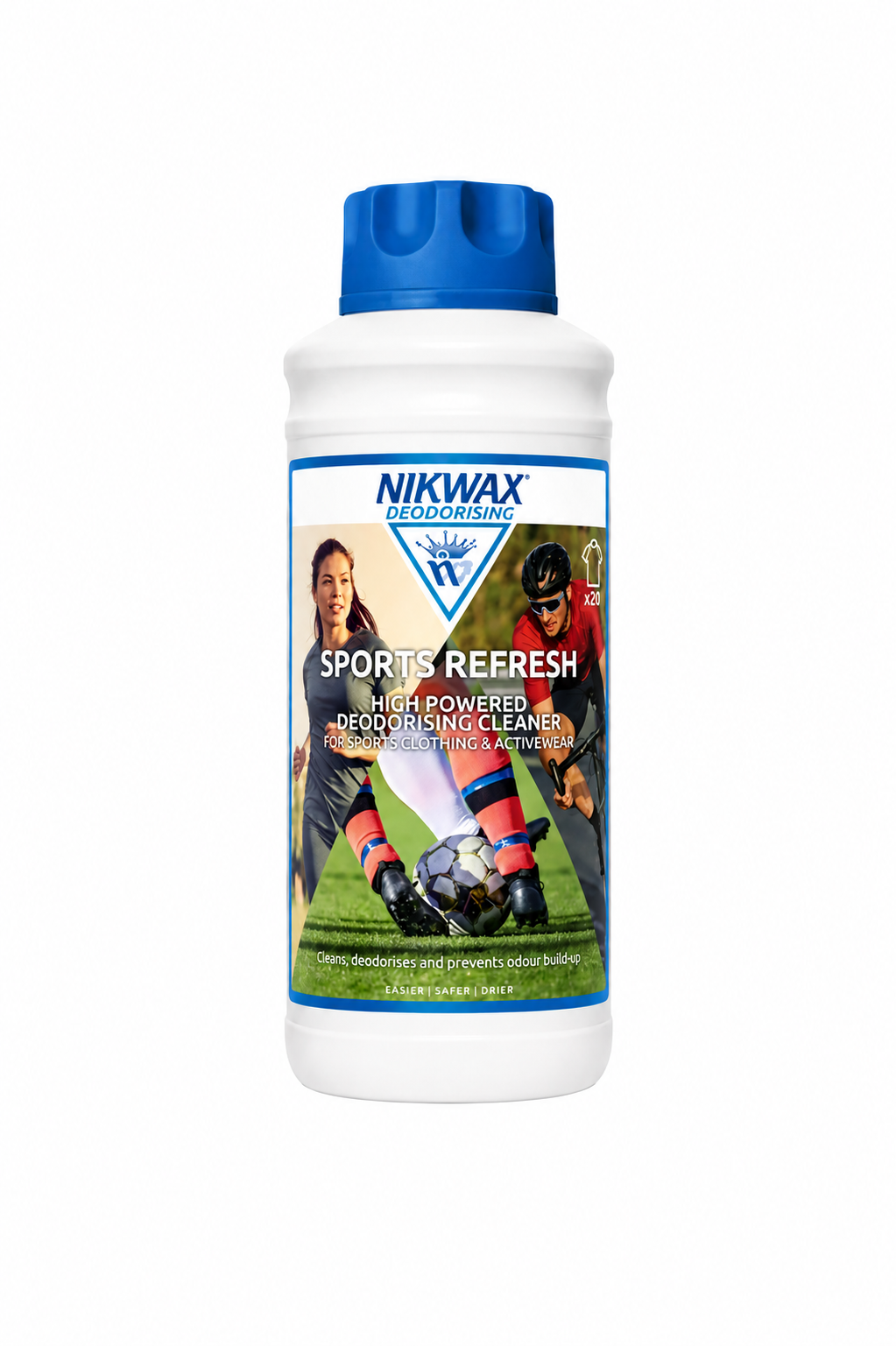 Nikwax Sports Refresh Deodorising Cleaner for Activewear, 1 Litre
