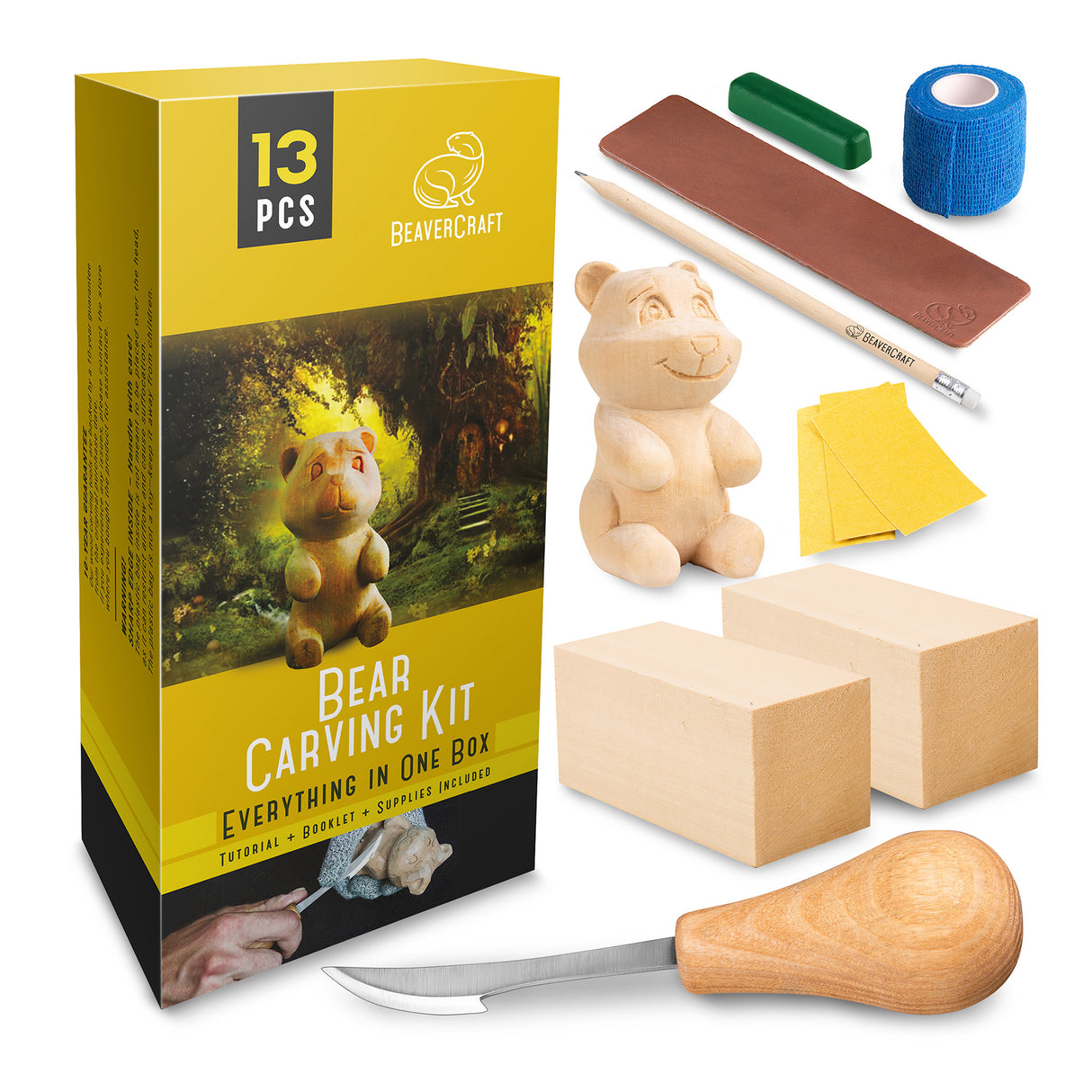 BeaverCraft Bear Carving Kit