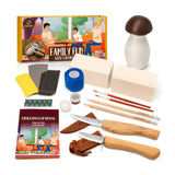BeaverCraft Family Fun Mushroom Carving Kit, Set for 2 Carvers