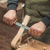 BeaverCraft 3mm Drawknife with Ash Wood Handle in Leather Sheath