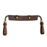 BeaverCraft Hand Forged Debarking Drawknife with Leather Sheath