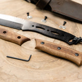 BeaverCraft Dusk Bushcraft Knife with Leather Sheath