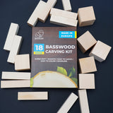 BeaverCraft Basswood DIY Carving Blank, 10 x 5cm