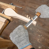 BeaverCraft 3mm Drawknife with Ash Wood Handle in Leather Sheath