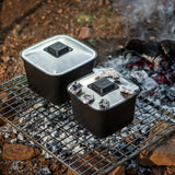 Square Cookware Nesting Pot Set with Storage Bag