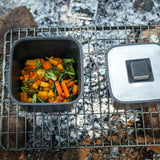 Square Cookware Nesting Pot Set with Storage Bag
