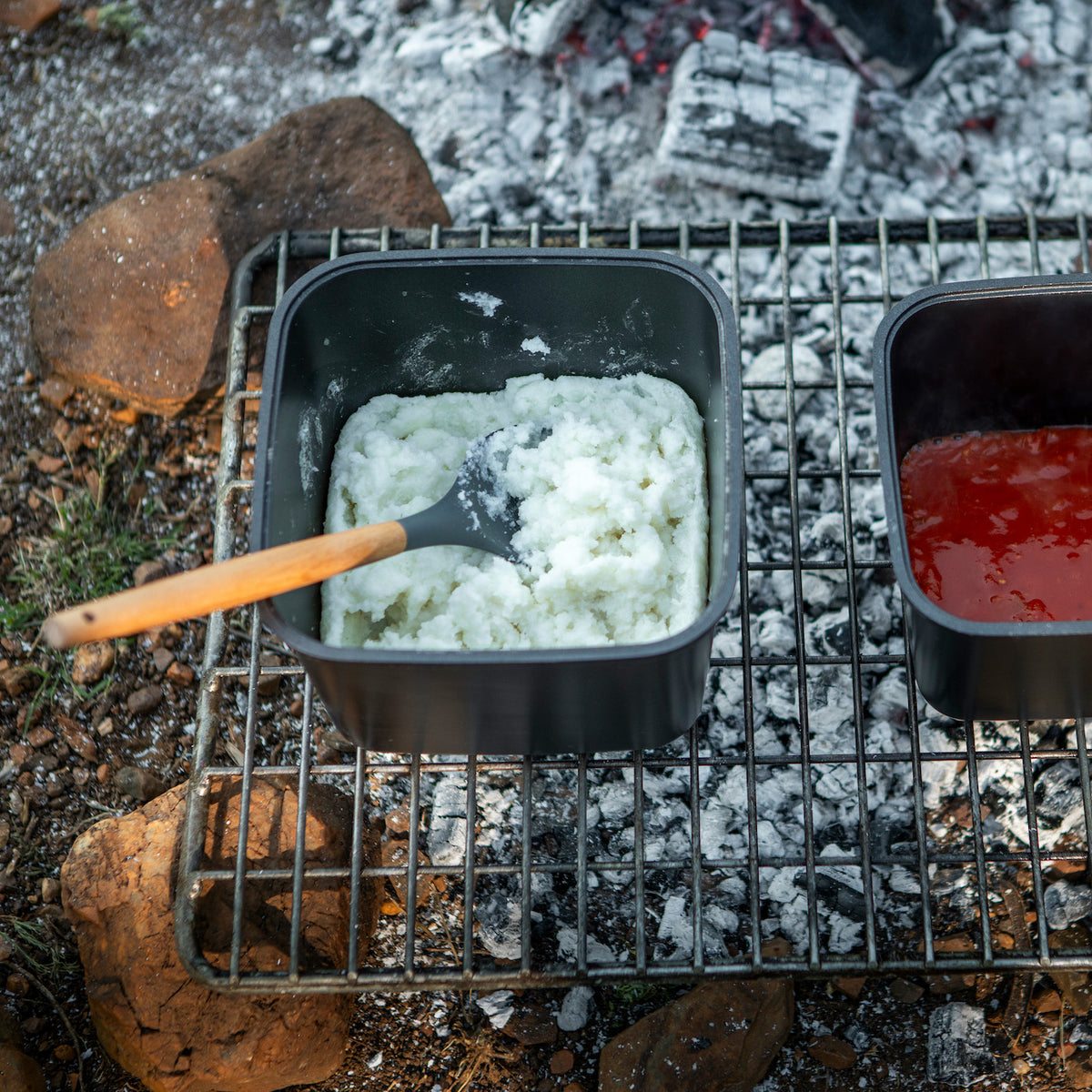 Square Cookware Nesting Pot Set with Storage Bag
