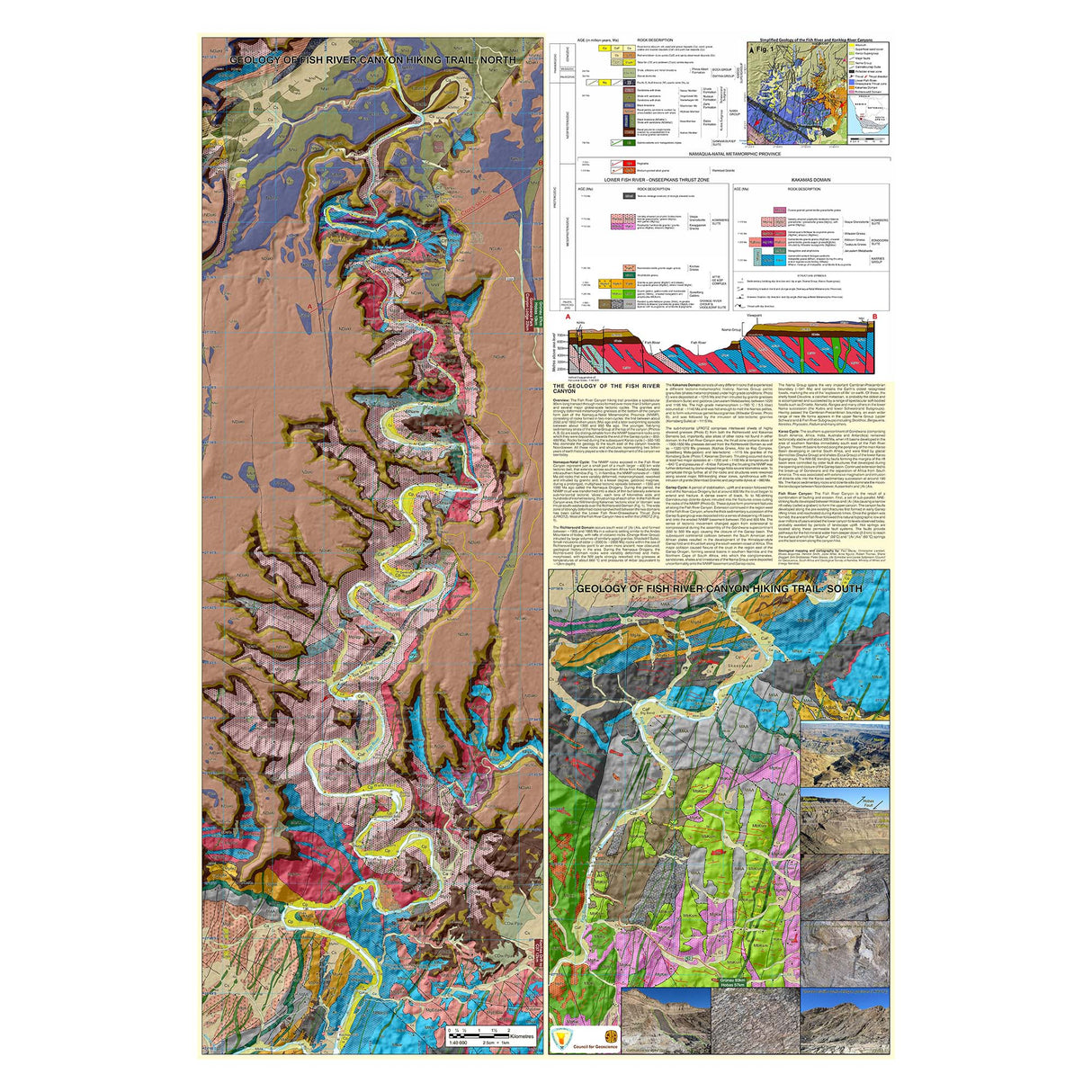 Slingsby Fish River Canyon Hiking Map, Edition 2