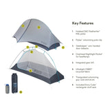 NEMO Hornet Elite OSMO™ 1 Person Ultralight Backpacking Tent