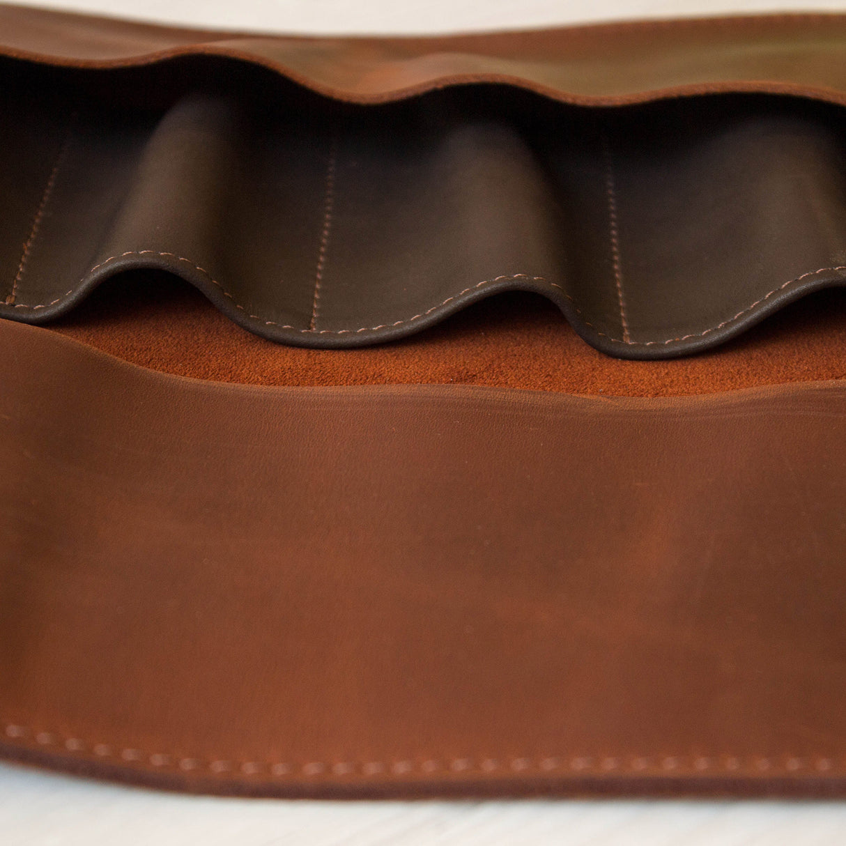 BeaverCraft 10 Pocket Genuine Leather Tool Roll