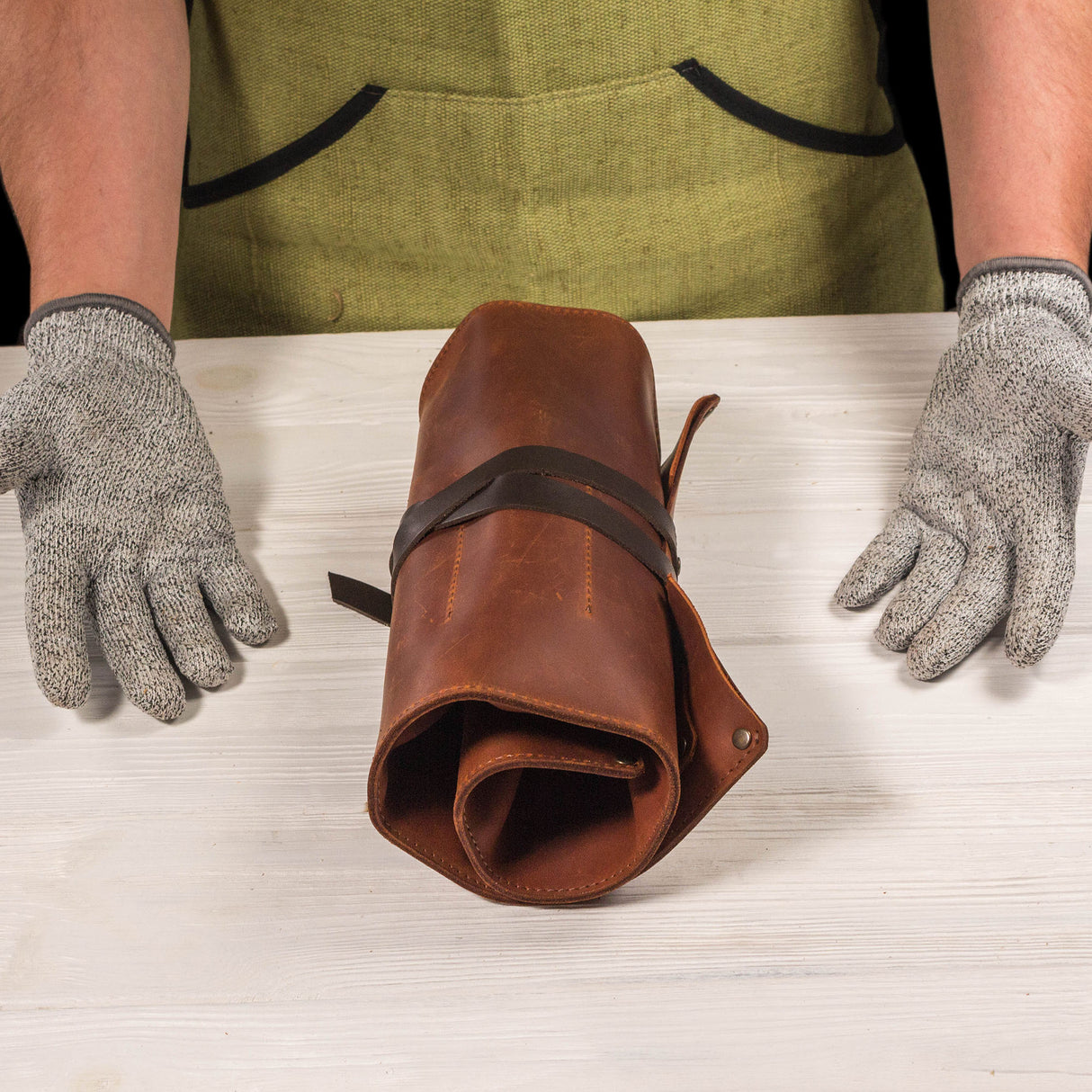 BeaverCraft 10 Piece Deluxe Wood Carving Set in Genuine Leather Tool Roll