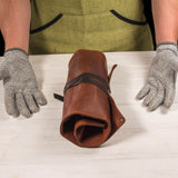 BeaverCraft 10 Piece Deluxe Wood Carving Set in Genuine Leather Tool Roll