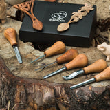 BeaverCraft 6 Piece Palm Chisel Set