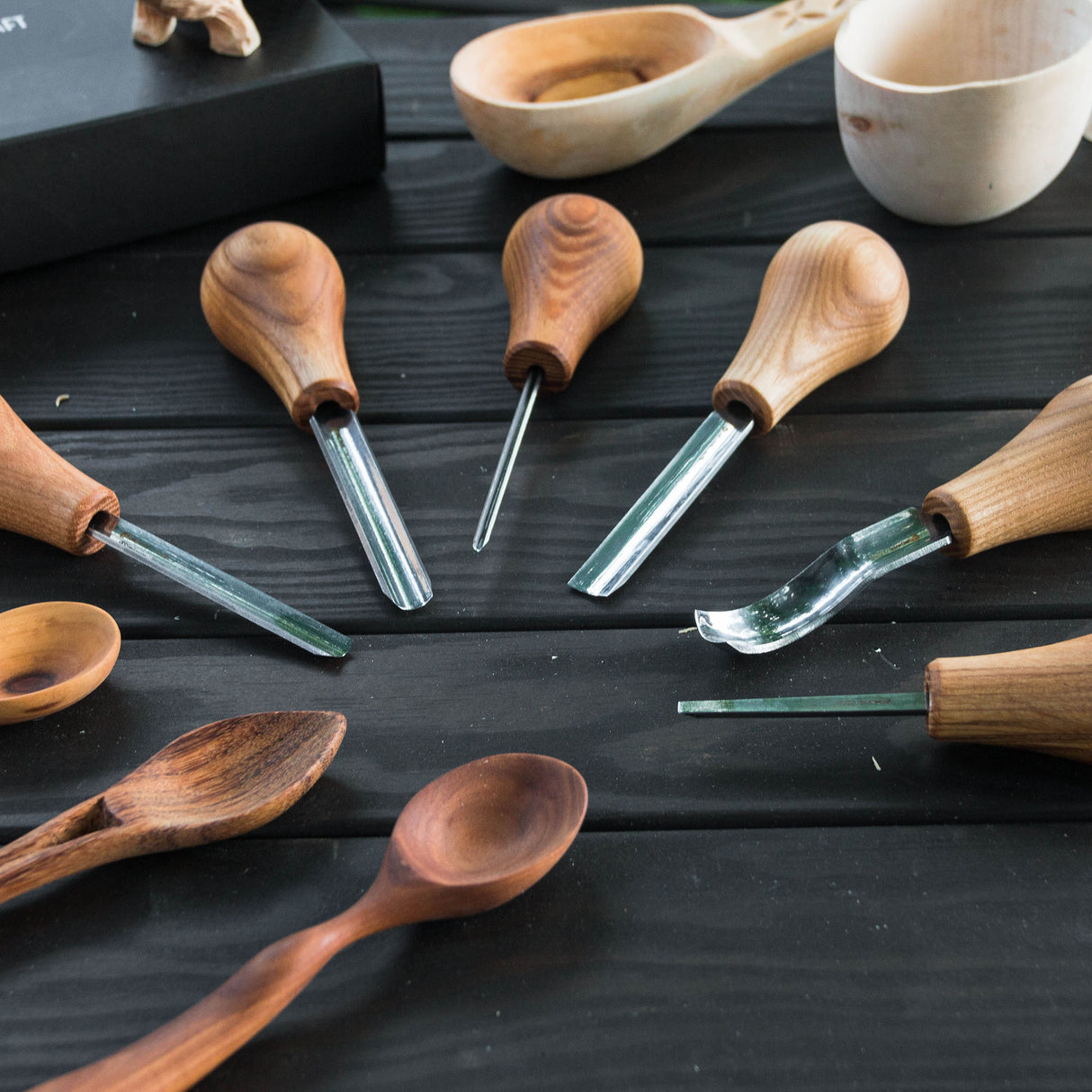 BeaverCraft 6 Piece Palm Chisel Set