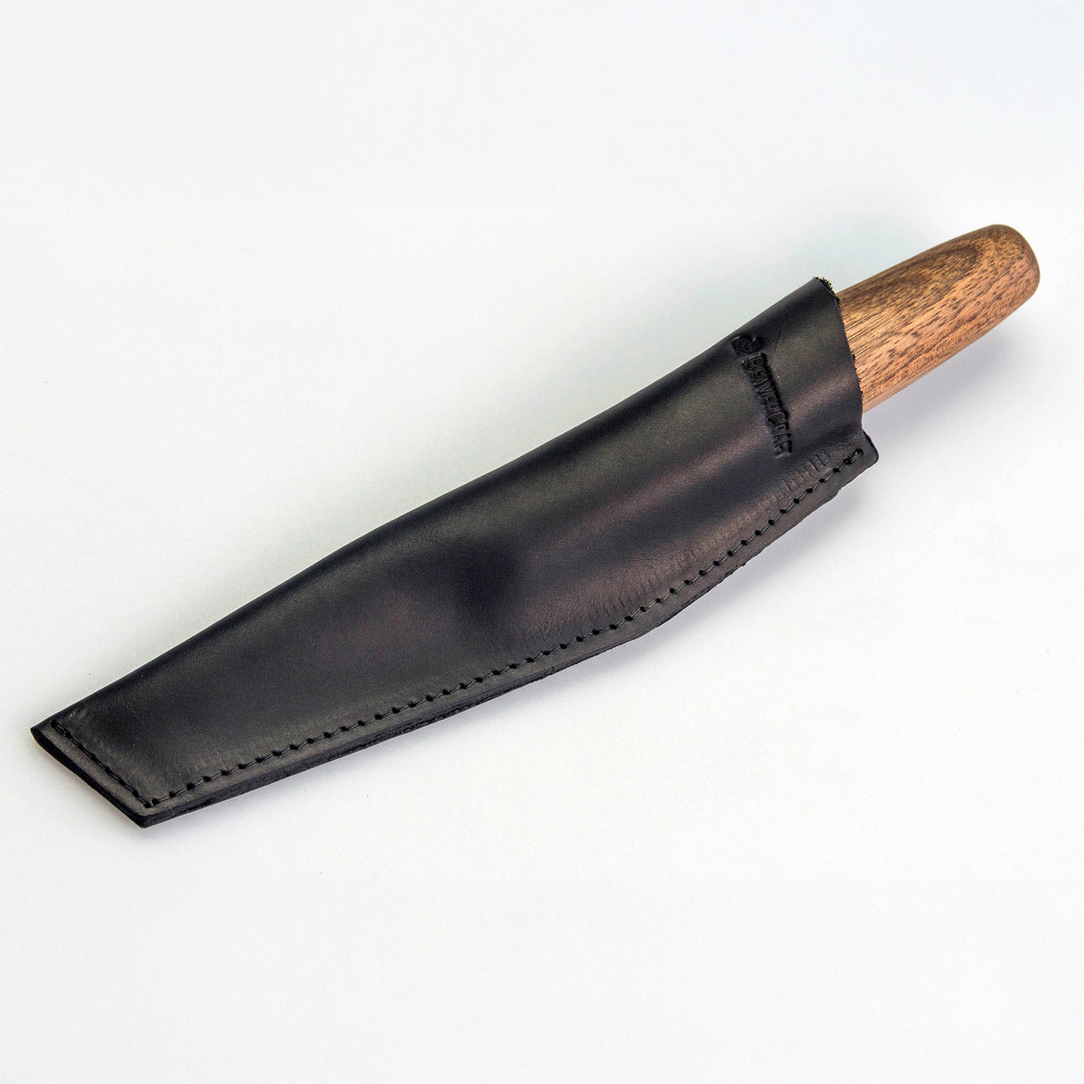 BeaverCraft Leather Sheath for Barrel Handled Whittling Knife