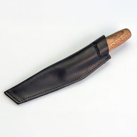BeaverCraft Leather Sheath for Barrel Handled Whittling Knife
