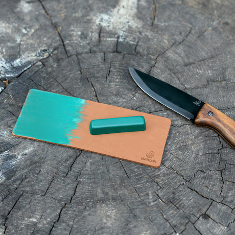 BeaverCraft Leather Strop with Polishing Compound