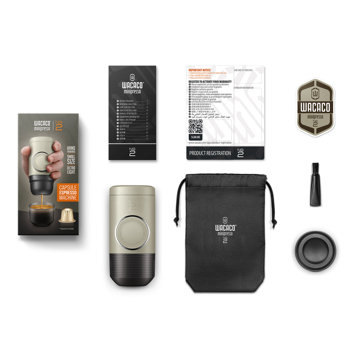 Wacaco Minipresso NS2 Capsule Coffee Maker