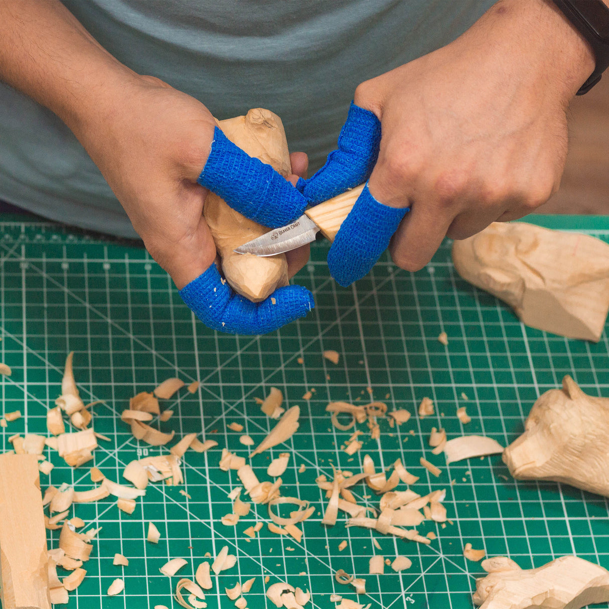 BeaverCraft Cut Resistant Tape for Wood Carvers, Pack of 6