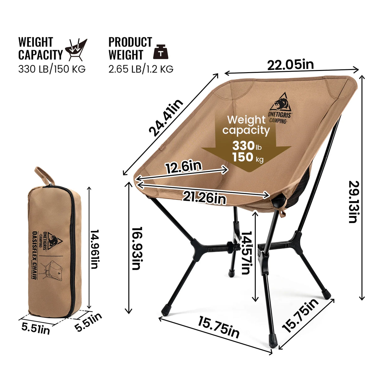 OneTigris Oasisflex Camping Chair