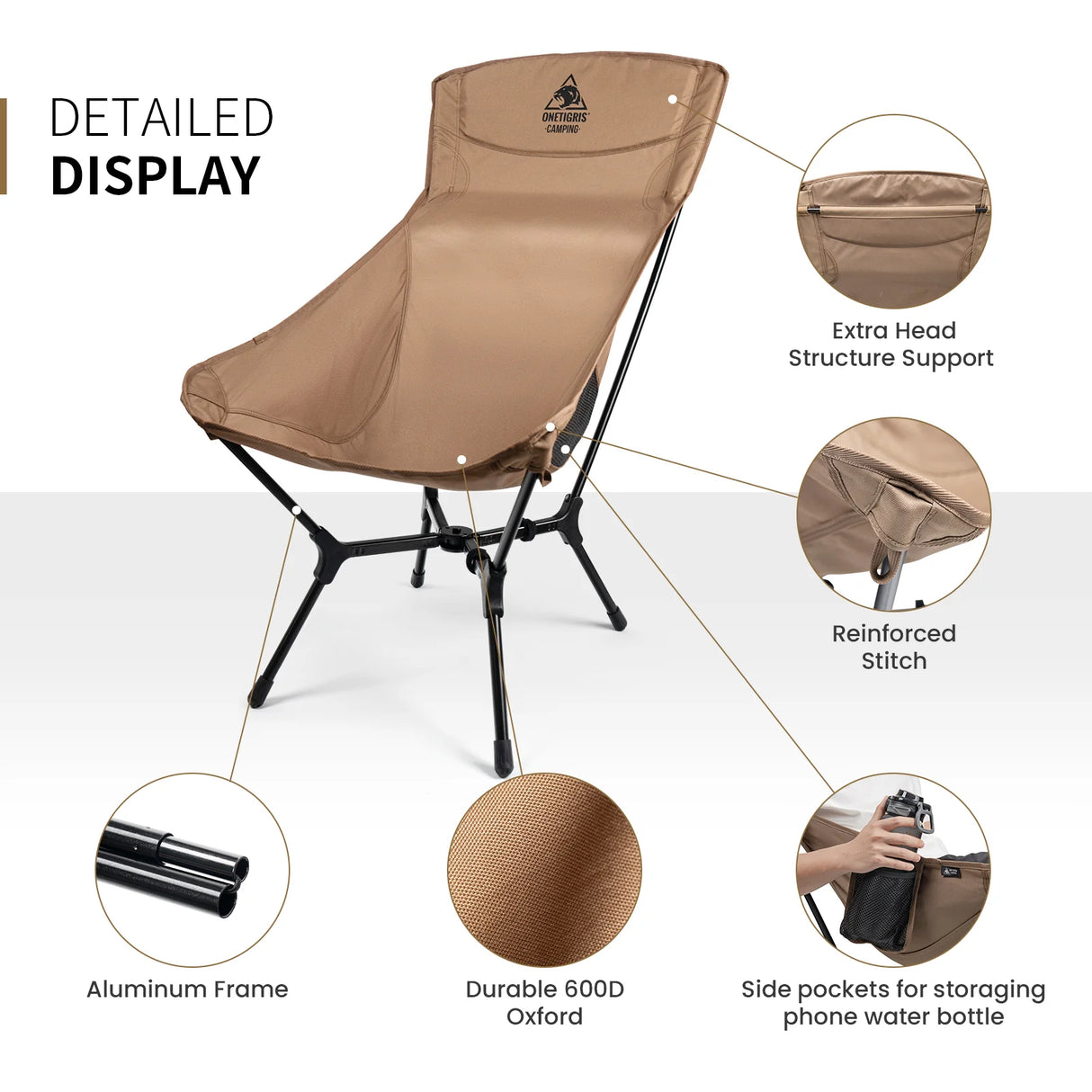OneTigris Oasisflex High Back Camping Chair