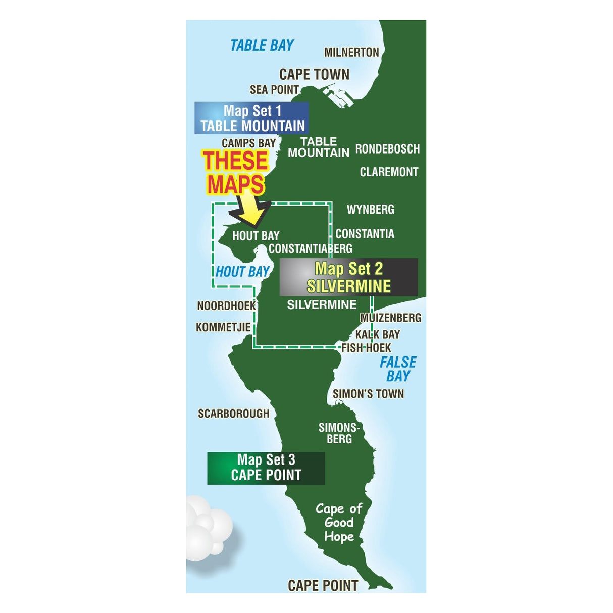 Slingsby Silvermine & Hout Bay Hiking Map, Edition 6