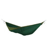 Ticket to the Moon King Hammock in dark green, stretched out with suspension cords attached