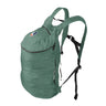 Ticket to the Moon Lightweight Foldable Backpack Plus in Petrol Green, front and side view