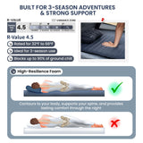 OneTigris Lightdream Self-Inflating Sleeping Pad, R-Value 4.5