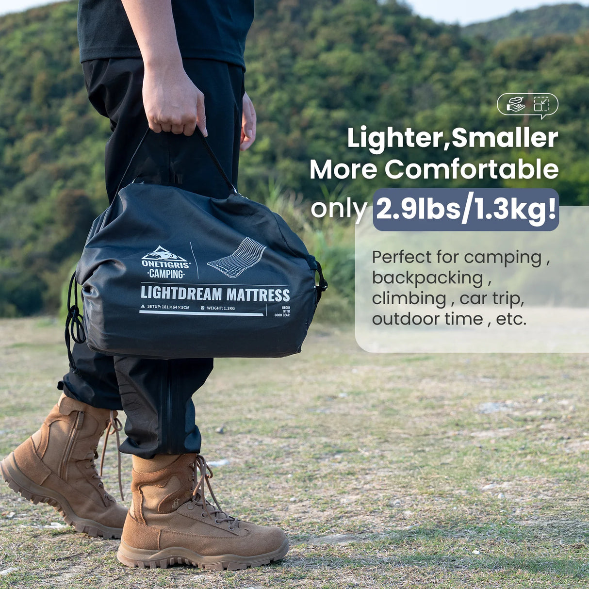 OneTigris Lightdream Self-Inflating Sleeping Pad, R-Value 4.5