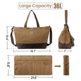 OneTigris Waxed Canvas Bag & Utility Roll