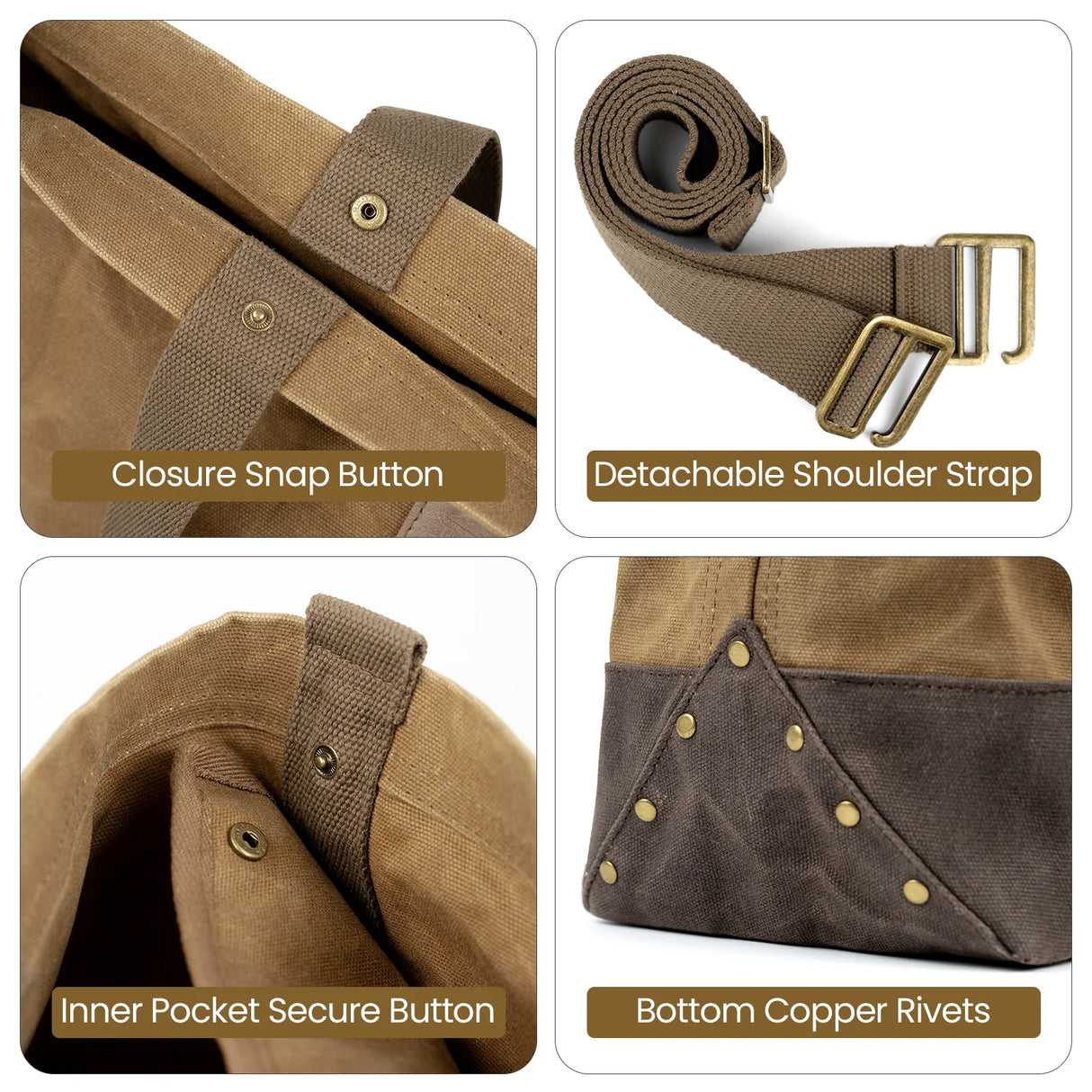 OneTigris Waxed Canvas Bag & Utility Roll