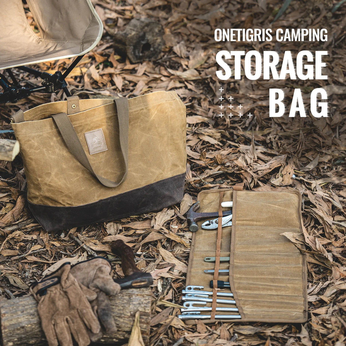 OneTigris Waxed Canvas Bag & Utility Roll