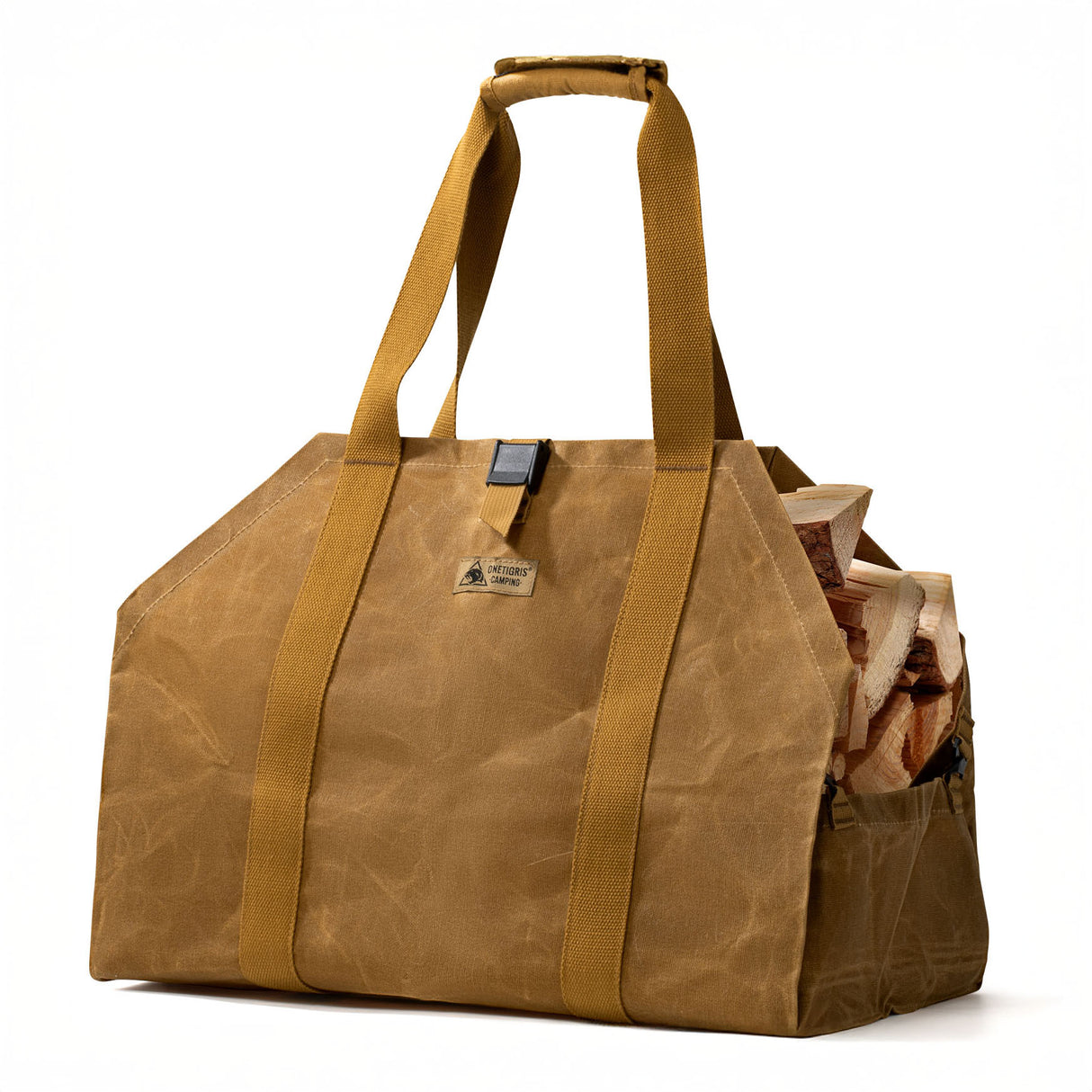 OneTigris Waxed Canvas Log Carrier