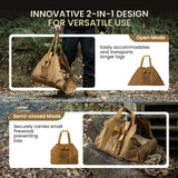 OneTigris Waxed Canvas Log Carrier