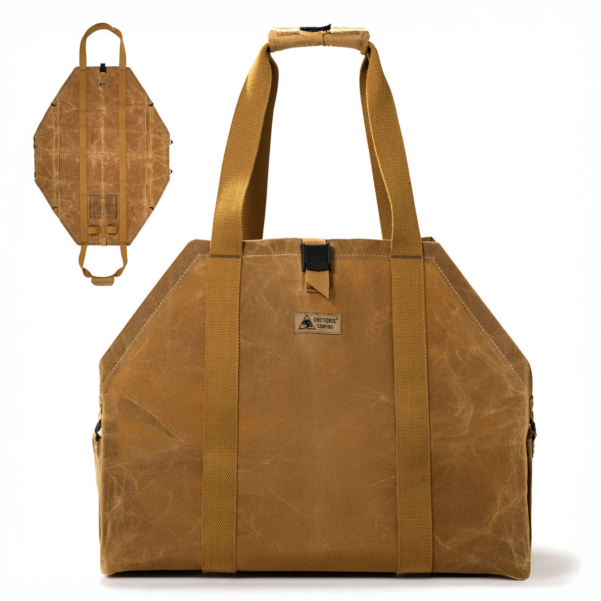 OneTigris Waxed Canvas Log Carrier