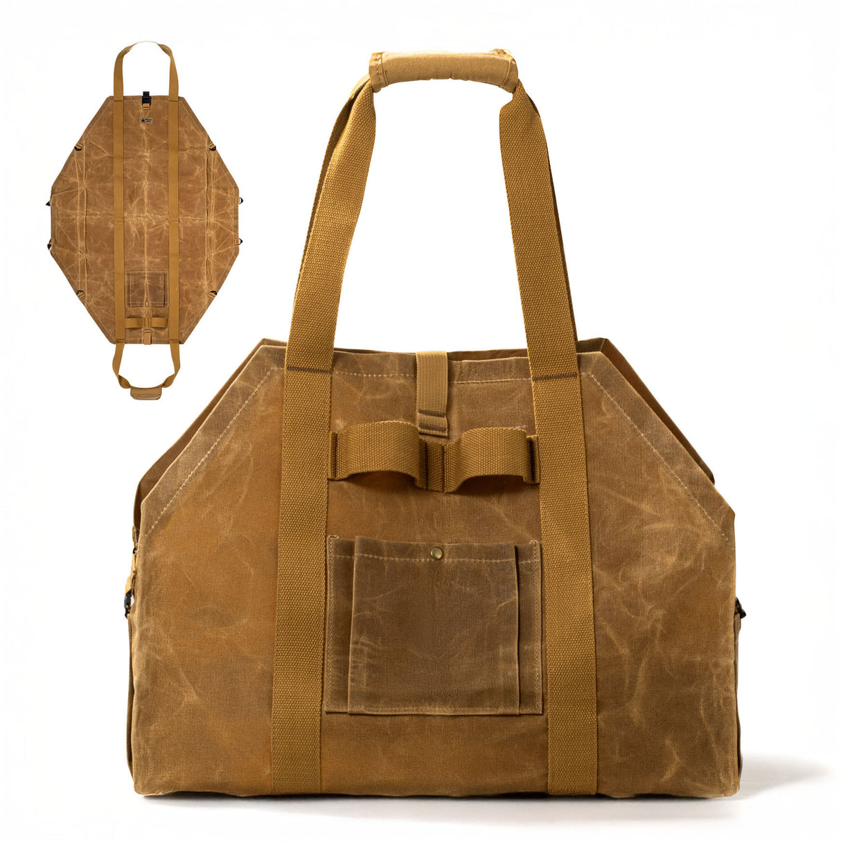 OneTigris Waxed Canvas Log Carrier