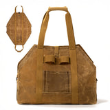 OneTigris Waxed Canvas Log Carrier