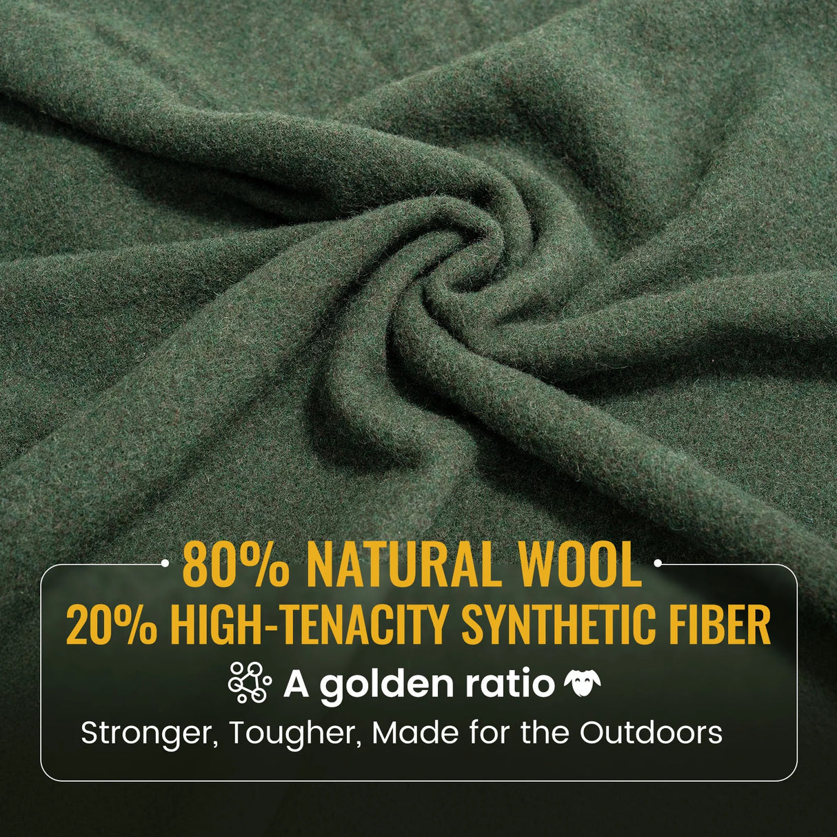 OneTigris Wool Camping Blanket
