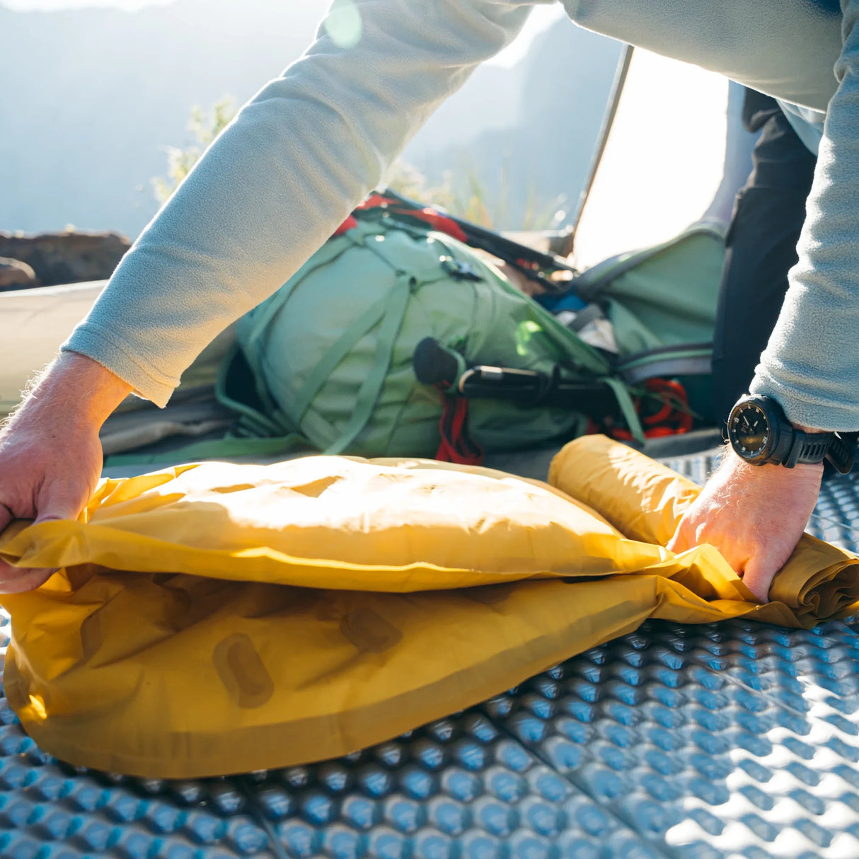 First Ascent Ultralight Plus Insulated Sleeping Pad, R-Value 4.5, 550g