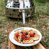 Petromax 18cm Enamel Side Plates, Set of 2